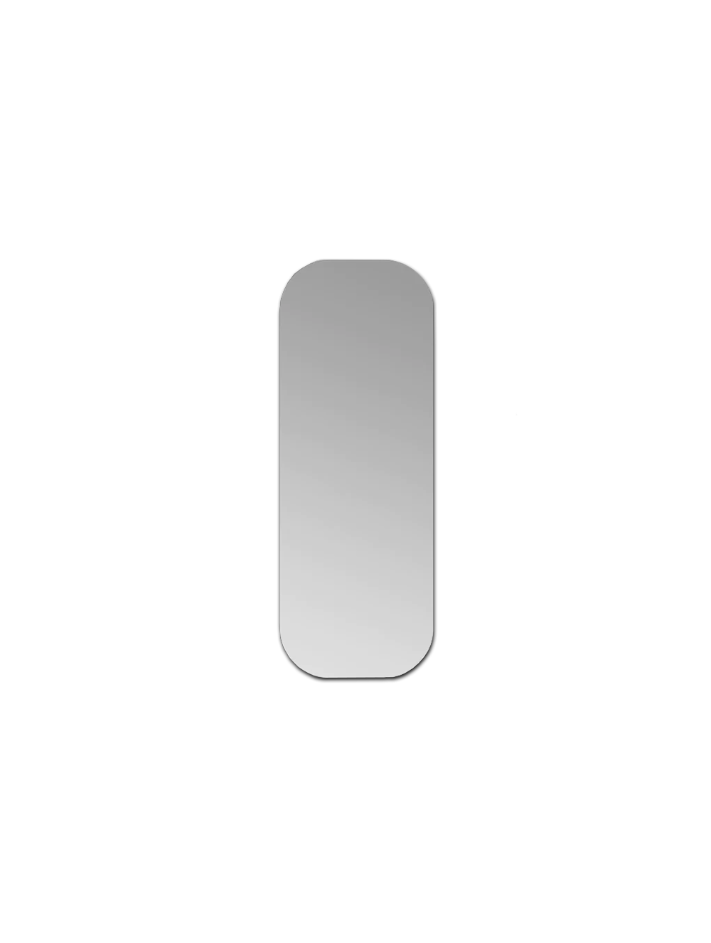 Rounded Frameless Mirror