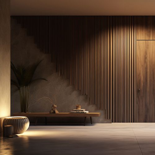 Modern styled entryway