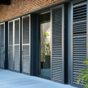 Building with door that says number