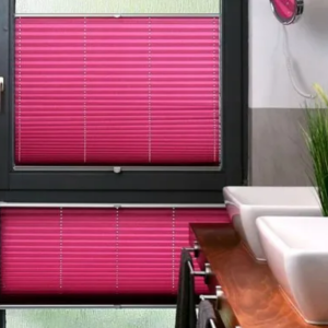 Lumi Cel honeycomb blinds in a bathroom